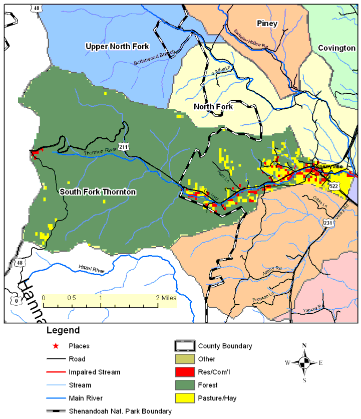 South Fork of Thornton River, Land Cover Map